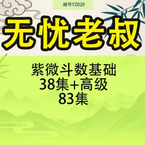 无忧老叔 紫微斗数基础38集+高级83集