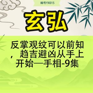 反掌观纹可以前知，趋吉避凶从手上开始—玄弘手相-9集