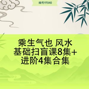 乘生气也 风水基础扫盲课8集+进阶4集合集