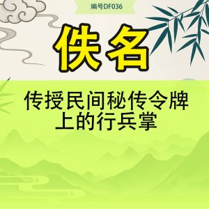 传授民间秘传令牌上的行兵掌