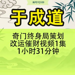 于成道奇门终身局策划改运催财视频1集1小时31分钟