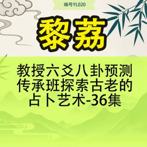 黎荔教授六爻八卦预测传承班探索古老的占卜艺术-36集