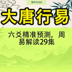 六爻精准预测，大唐行易周易解读29集