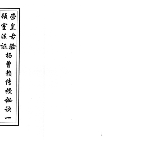 《崇桢皇室古法杨曾廖赖传授诀》全书全书上下两册合订121筒子页。242面崇祯皇室古法