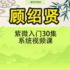 顾绍贤-紫微入门30集系统视频课