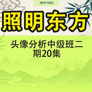 照明东方头像分析中级班二期20集