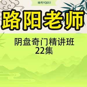 路阳老师阴盘奇门精讲班22集