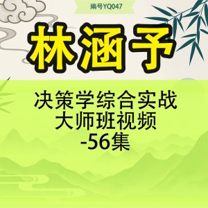 林涵予决策学综合实战大师班视频-56集
