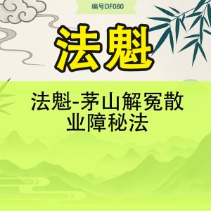 法魁-茅山解冤散业障秘法