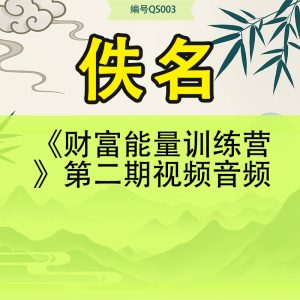 《财富能量训练营》第二期视频音频