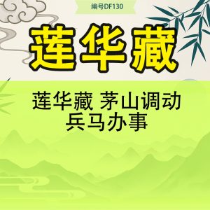 莲华藏 茅山调动兵马办事