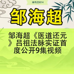 邹海超《医道还元》吕祖法脉实证首度公开9集视频
