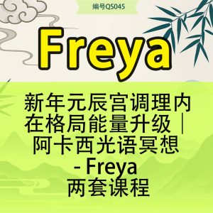 新年元辰宫调理内在格局能量升级｜阿卡西光语冥想 – Freya 两套课程