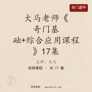 大马老师《奇门基础+综合应用课程》17集