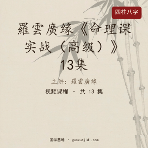 羅雲廣缘《命理课实战（高级）》13集