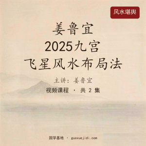 姜鲁宜 2025九宫飞星风水布局法
