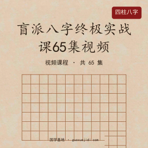 盲派八字终极实战课65集视频