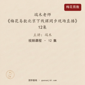 端木老师《梅花易数北京下线课同步现场直播》12集