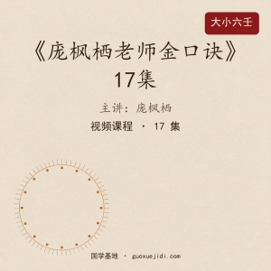 《庞枫栖老师金口诀》17集