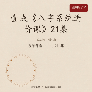 壹成《八字系统进阶课》21集