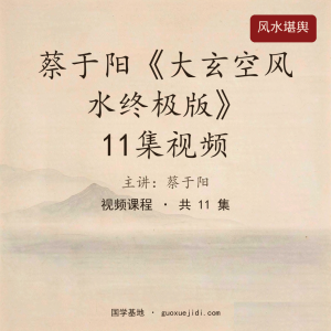 蔡于阳《大玄空风水终极版》11集视频