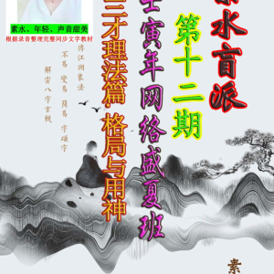 素水-素水盲派《2022壬寅年夏季班网络盛夏班·三才理法篇.壬寅网络盛夏班（3000元）–打印版–发出