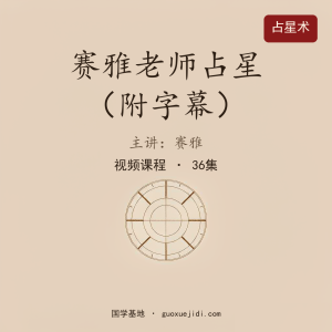 saya赛雅老师占星（附字幕）