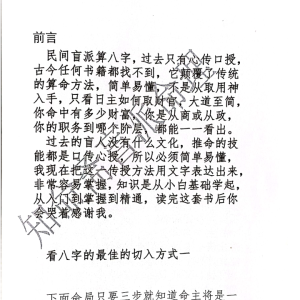 知命斋盲派八字命理探讨PDF文档357页