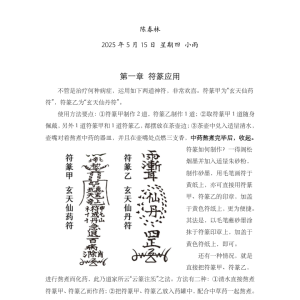 陈春林玄天符箓应用视频+课件