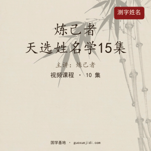炼己者 天选姓名学15集