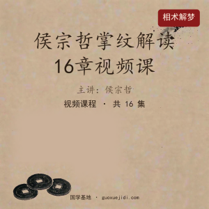 侯宗哲掌纹解读16章视频课