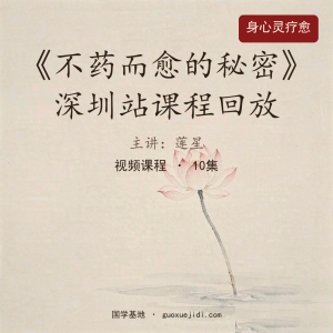 2024年5月18-19号《不药而愈的秘密》莲星深圳站课程回放