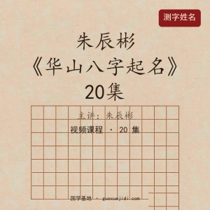 朱辰彬《华山八字起名》 20集