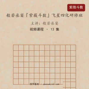 般若丞宴『紫薇斗数』飞星四化研修班