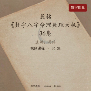 晟铭《数字八字命理数理天机》36集